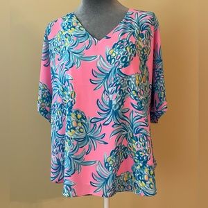 Lilly Pulitzer Pink & Blue Casden Style 002553, Size L